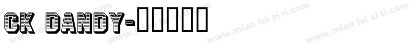CK Dandy字体转换